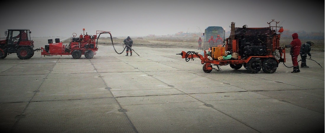 Герметизация швов вплитах ПАГ