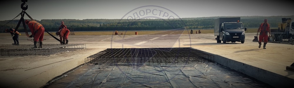 Замена плит в аэродромных покрытиях в короткие сроки с восстановлением ВПП