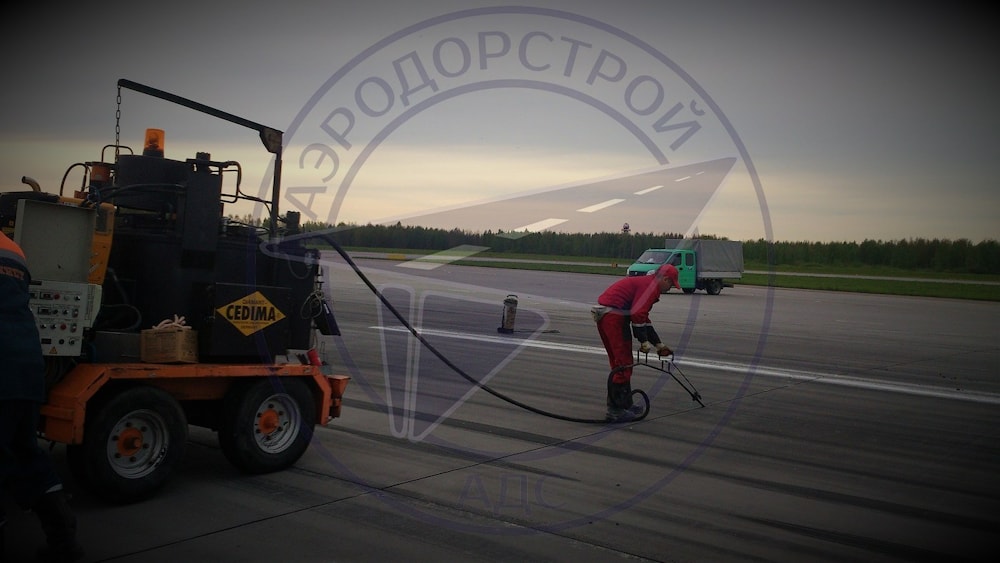 Ремонт деформационных швов бетонных дорог и путепроводов