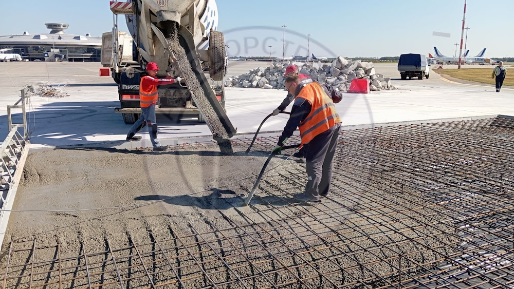 Замена цементобетонного покрытия